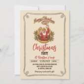 Invitation Cow-boy Santa Claus (Devant)