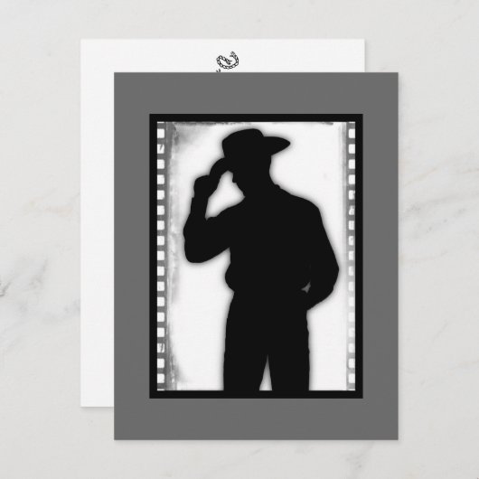 Invitation Cowboy (Devant / Derrière)