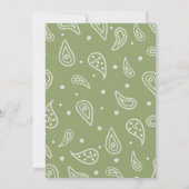 Invitation Cowboy 1st Rodeo Highland Cow Thème Anniversaire (Dos)