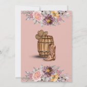 Invitation Cowboy Anniversaire 1er Rodéo Anniversaire (Dos)