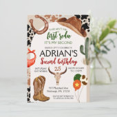 Invitation Cowboy Anniversaire 2e Rodéo Anniversaire (Debout devant)