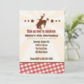 Invitation Cowboy Anniversaire de enfant Party Wes (Debout devant)