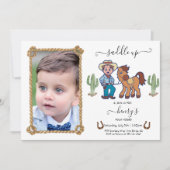 Invitation CowBoy Anniversaire Rodeo Party (Devant)