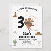 Invitation CowBoy Anniversaire Rodeo Party (Devant)
