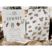 Invitation Cowboy Baby shower Ouest