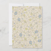 Invitation Cowboy Baby shower Pays Western Blue Boy (Dos)