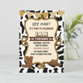 Invitation Cowboy Boy Birthday Party Old Western (Debout devant)