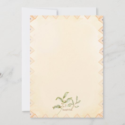 Invitation Cowboy Chapeau (Dos)