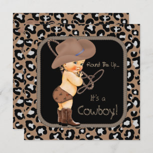 Invitation Cowboy Country Western Baby shower