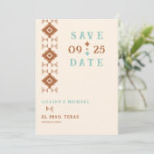 Invitation Cowboy Country Western Chic Wedding Enregistrer la (Debout devant)