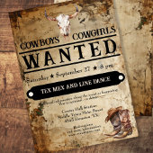 Invitation Cowboy cowgirl