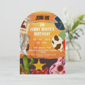 Invitation Cowboy Cowgirl Themed (Debout devant)