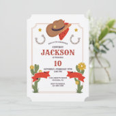 Invitation Cowboy Elements (Debout devant)