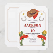 Invitation Cowboy Elements (Devant / Derrière)