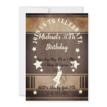 Cowboy équitation sauvage ouest fête d'anniversair