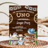 Invitation Cowboy espagnol premier rodéo