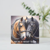 Invitation Cowboy et Cowgirl Great Team Anniversaire (Debout devant)