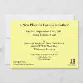 Invitation Cowboy et Cowgirl Houclier - Ouest (Dos)