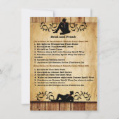Invitation Cowboy Grooms Gay Mariage Directions de conduite C (Devant)
