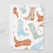 Invitation Cowboy Haute Chaise Bannière Pièce de fin de la ca (Devant)