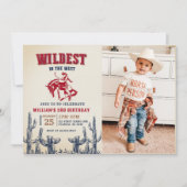 Invitation Cowboy Le Plus Sauvage Dans L'Ouest 3ème Anniversa (Devant)