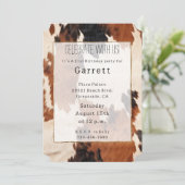 Invitation Cowboy noir Brown occidental (Debout devant)