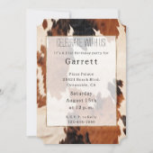 Invitation Cowboy noir Brown occidental (Devant)