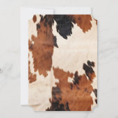 Invitation Cowboy noir Brown occidental (Dos)