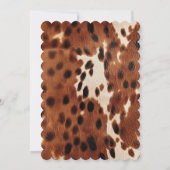 Invitation Cowboy noir Brown occidental (Dos)