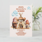 Invitation Cowboy Ouest 1er anniversaire (Debout devant)