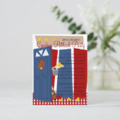 Invitation Cowboy Potluck Party (Debout devant)