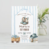 Invitation Cowboy Premier Citrouille Rodéo Anniversaire (Debout devant)