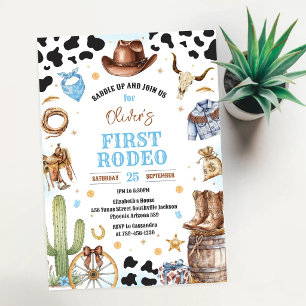 Invitation Cowboy Premier Rodéo Far West 1er Anniversaire