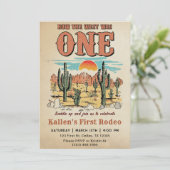 Invitation Cowboy Rodeo 1er Anniversaire Comment L'Occident É (Debout devant)