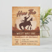 Invitation Cowboy Rodeo 1er Anniversaire Comment l'Occident é (Debout devant)