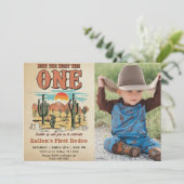 Invitation Cowboy Rodeo 1er Anniversaire Comment L'Occident É (Debout devant)