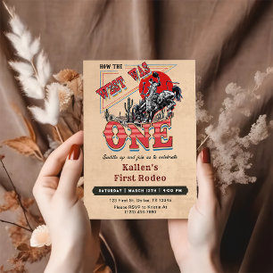 Invitation Cowboy Rodeo 1er Anniversaire Comment l'Occident é