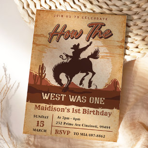 Invitation Cowboy Rodeo 1er Anniversaire Comment l'Occident é