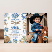 Invitation Cowboy Rodeo 1st Birthday How The West Was One Inv