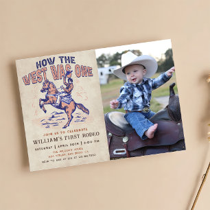 Invitation Cowboy Rodeo Anniversaire Comment l'Occident était