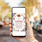 Invitation Cowboy Rodeo Boy Southwestern Ranch Baby shower