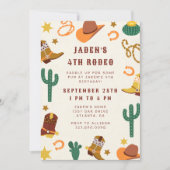 Invitation Cowboy Rodeo Western Anniversaire Party (Devant)