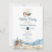 Invitation Cowboy Rodeo Wild Party Western Ranch 5e anniversa (Devant)