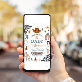 Invitation Cowboy Rodeo Wild West Baby shower