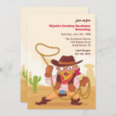 Invitation Cowboy Roundup Bachelor Party (Devant / Derrière)