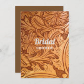 Invitation cowboy rustique de l'Ouest (Devant / Derrière)