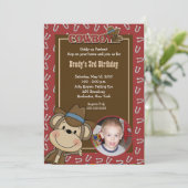 Invitation Cowboy singe occidental 5x7 *PHOTO* Anniversaire (Debout devant)