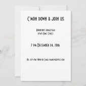Invitation Cowboy Snowman avec Birdhouse (Dos)