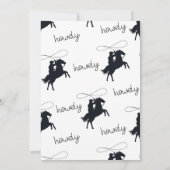 Invitation Cowboy Western Anniversaire Modèle de l'invitation (Dos)