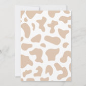 Invitation Cowboy Western Baby shower Prédictions jeu amusant (Dos)